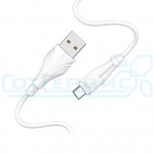 Кабель USB BOROFONE MicroUSB BX18 2м белый