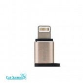 Адаптер Remax Visual RA micro USB - Lightning 8pin (Gold)