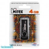 Накопитель USB 4Gb Mirex Swivel Black