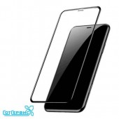 Защитное стекло iPhone 11/XR (полное покрытие 5D Flat) (черный) (тех упаковка)