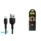 Дата-кабель USB HOCO для micro USB X20 Flash 3м (Black)