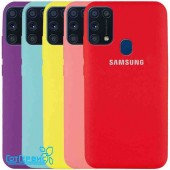 Чехол-накладка для Samsung Galaxy M31 (SM-M315F) Full Soft Touch (голубой)