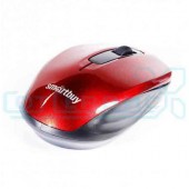 Мышь SmartBuy 332 беспров, 3 кн, 1000 DPI, USB красная
