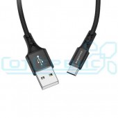 Дата-кабель USB 2.0A для micro USB Borofone BX20 нейлон 1м (черный)