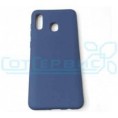 Чехол Silicon Cover NANO для Samsung A20/A30/M10S (темно-синий)