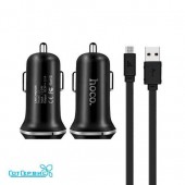 АЗУ HOCO 2USB для micro USB Z1 series 2.1A Black